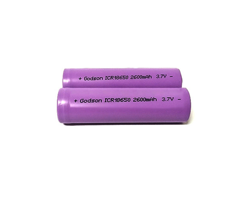 2600mAh 3.7V ضوء الطوارئ بطارية ليثيوم ICR18650 2000 مرة