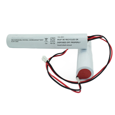 بطارية قابلة للشحن 6.0 فولت NiCd D4500mAh مع عمر خدمة طويل