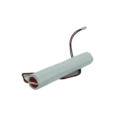 2500mAh الطوارئ ضوء حزمة بطارية Ni Cd 3.6V أبيض اللون PVC