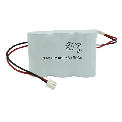 1600mah الطوارئ خروج البطاريات القابلة لإعادة الشحن 3.6V 0.1C المسؤول