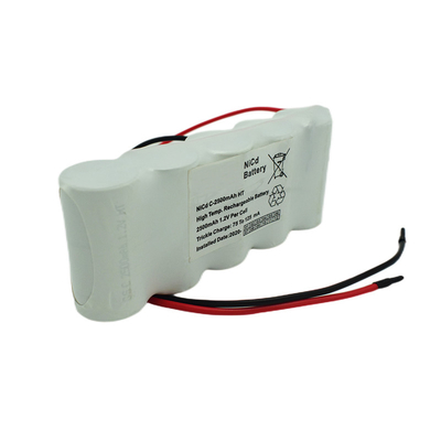 جنبًا إلى جنب مع بطاريات ضوء الخروج للطوارئ 6.0 فولت C2500mAh NiCd