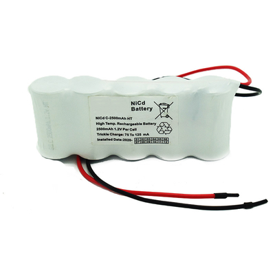 جنبًا إلى جنب مع بطاريات ضوء الخروج للطوارئ 6.0 فولت C2500mAh NiCd