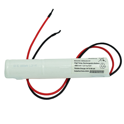 SC1800mAh 3.6Volt Nickel Cadmium Battery Pack 500 مرة دورة الحياة