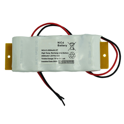 2500mah الطوارئ خروج البطاريات القابلة لإعادة الشحن 6.0V 0.1C المسؤول