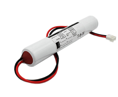 3.6V ضوء الطوارئ Ni Cd Battery 2500mAh 500 Times Cycles