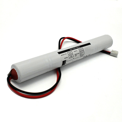 حزم بطارية Ni Cd القابلة لإعادة الشحن C2500mah 4.8V لإضاءة الطوارئ