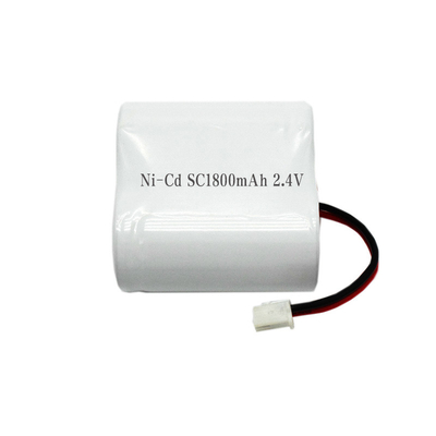 SC1800mah ضوء الطوارئ حزمة بطارية Ni Cd 2.4 فولت