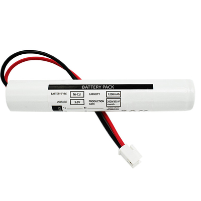 NiCd Sc1200mah 3.6 فولت نوع عصا البطارية لإضاءة الطوارئ