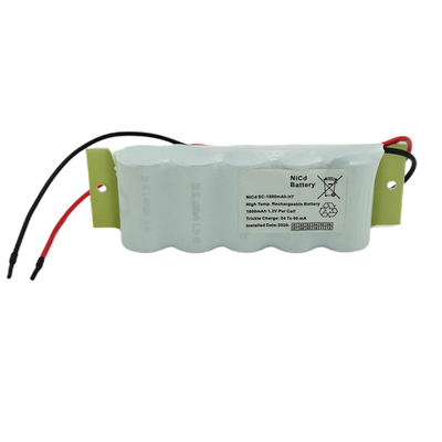 SC1800mah الطوارئ تسجيل خروج البطارية 6.0 فولت Ni Cd بطارية حزمة
