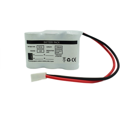 SC1700mah ضوء الطوارئ حزمة بطارية Ni Cd 3.6 فولت التكوين جنبًا إلى جنب
