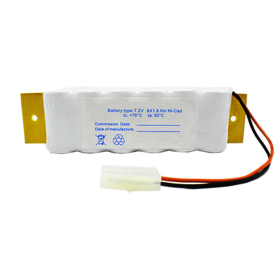 SC1800mAh 7.2 V خروج تسجيل ضوء الطوارئ بطارية ني سي دي مع لوحة خلفية