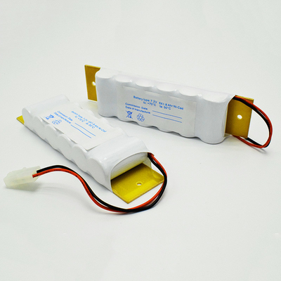 SC1800mAh 7.2 V خروج تسجيل ضوء الطوارئ بطارية ني سي دي مع لوحة خلفية