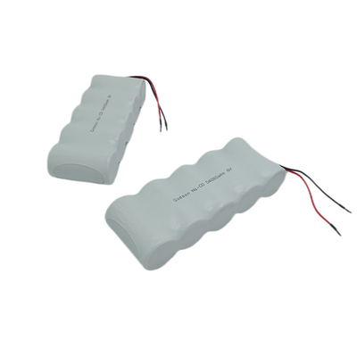 بطاريات NiCD للضوء الطارئ D4000mAh 6.0 فولت آمنة جنبا إلى جنب
