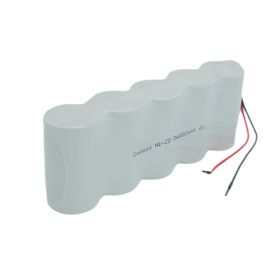 بطارية لضوء الطوارئ عالية درجة الحرارة NiCD D4000mAh 6.0V