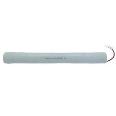 NiCd D4000mAh 6.0V بطارية احتياطية لإضاءة الطوارئ