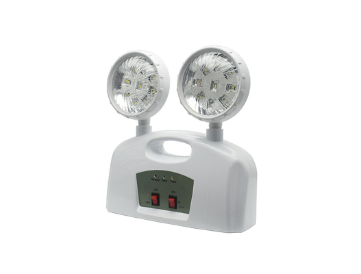 ضوء الطوارئ ذو الرأس المزدوج 3W AC 85-265V ABS مع مقبض