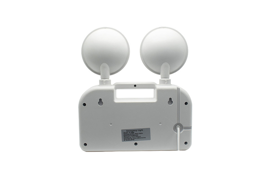 مدة 3 ساعات 6W مصباح الطوارئ ذو رأس مزدوج AC 85-265V ABS