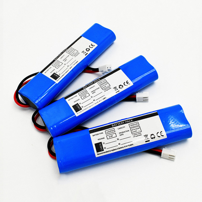 18650 3000mAh 6.4 فولت جانبًا بجانب نوع بطاريات LiFePO4 أداء درجة حرارة عالية