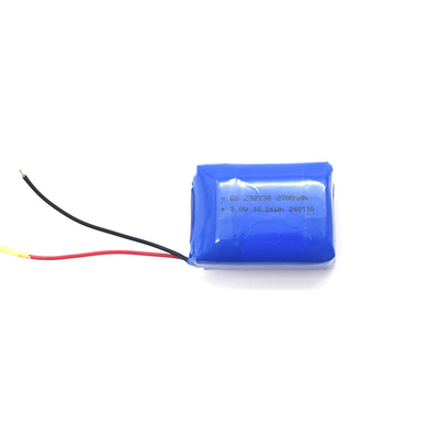 البوليمر الليثيوم أيون 232738 2700mAh 3.8 فولت مع PCB و UL1571 24AWG RED&amp;BLACK