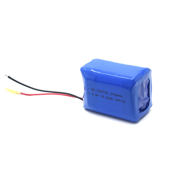 البوليمر الليثيوم أيون 232738 2700mAh 3.8 فولت مع PCB و UL1571 24AWG RED&amp;BLACK