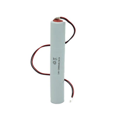 إضاءة الطوارئ خلية النيكل الكادميوم المغلقة مع IEC 61951 3.6V C2500mAh