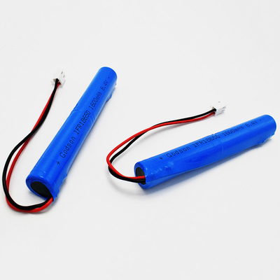 بطاريات IFR 1600mAh 6.4 فولت 18650 LiFePO4 نوع العصا سهلة التثبيت
