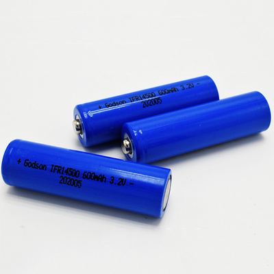14500 600mAh 3.2V بطارية LiFePO4 لأضواء الطوارئ وعلامات الخروج