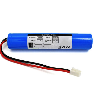 نوع العصا بطاريات LiFePO4 3000mAh 6.4 فولت استخدام الإضاءة الشمسية الطارئة