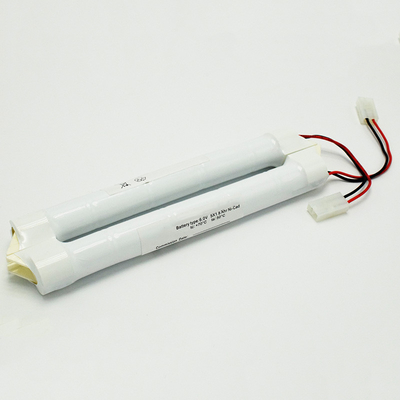 بطارية الإضاءة الطارئة بطارية Ni-Cd SC1800mAh 6.0V 10.8Wh نوع عصا OEM مع وحدة تركيب الجدار الجانبي