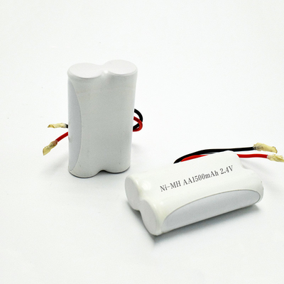 بطارية الإضاءة الطارئة OEM 2.4V Ni-Mh AA1500mAh عمر بطارية طويل بطارية قابلة لإعادة الشحن جنبا إلى جنب
