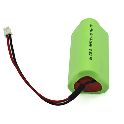 OEM PVC 3.6V Ni-Mh AA1700mAh بطارية قابلة لإعادة الشحن عالية الحرارة