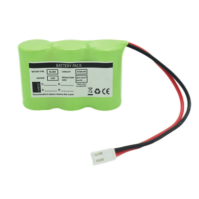 3S1P جنبا إلى جنب نوع 3.6 فولت Ni-Mh C4700mAh بطارية قابلة لإعادة الشحن عالية درجة الحرارة OEM PVC
