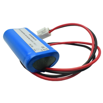 OEM SBS نوع IFR 14500 * 2 خلية 1.2Ah 3.2V LiFePO4 بطاريات الإضاءة الطارئة 10-20mm رابط الأسلاك