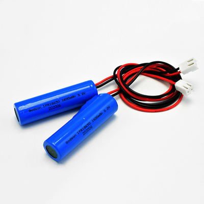 نوع واحد IFR 18650 * 1 خلية مع PCM 1.6Ah 3.2V بطاريات LiFePO4 الأسطوانية