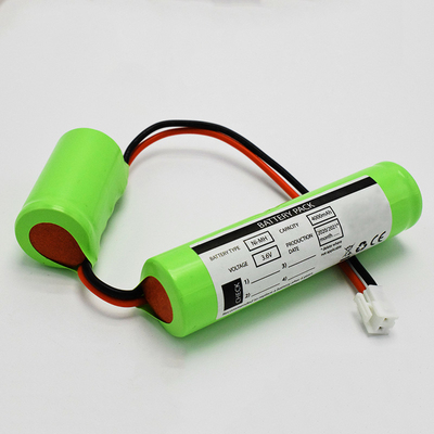 0.1C قابلة لإعادة الشحن 3.6 فولت بطارية Ni Mh C4000mAh 500 دورة