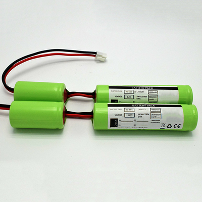 0.1C قابلة لإعادة الشحن 3.6 فولت بطارية Ni Mh C4000mAh 500 دورة