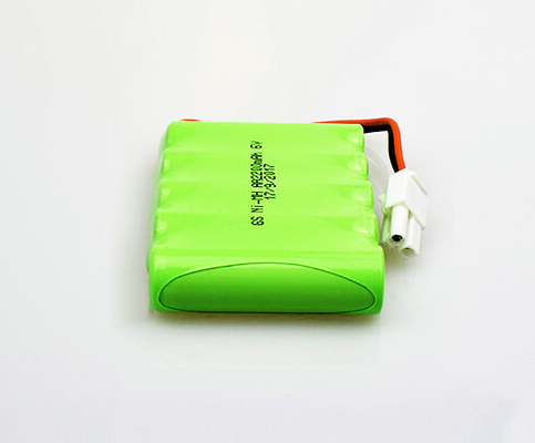 بطاريات ضوء الخروج للطوارئ AA قابلة لإعادة الشحن NiMH 2200mAh 6.0V