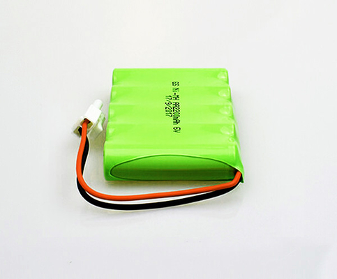 بطاريات ضوء الخروج للطوارئ AA قابلة لإعادة الشحن NiMH 2200mAh 6.0V