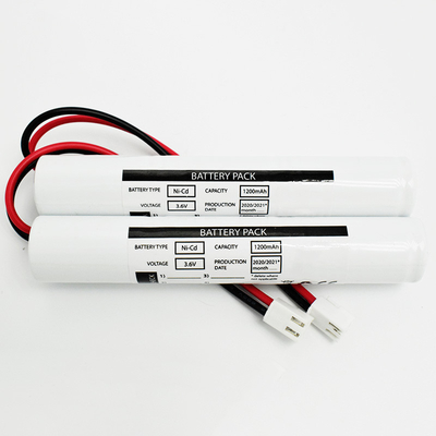 NiCd Sc1200mah 3.6 فولت نوع عصا البطارية لإضاءة الطوارئ