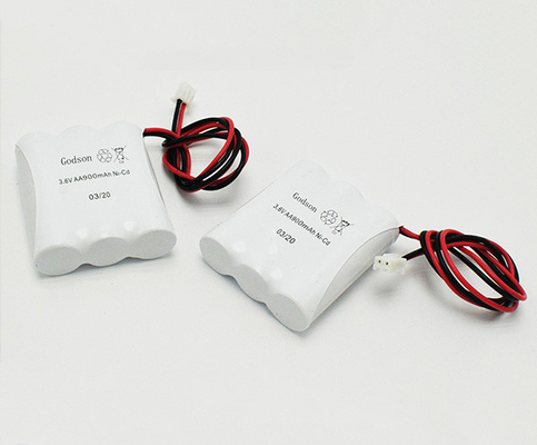 Aa900mah بطاريات ضوء خروج الطوارئ JST XHP 2P بطارية NiCd