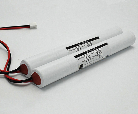 حزم بطارية Ni Cd القابلة لإعادة الشحن C2500mah 4.8V لإضاءة الطوارئ