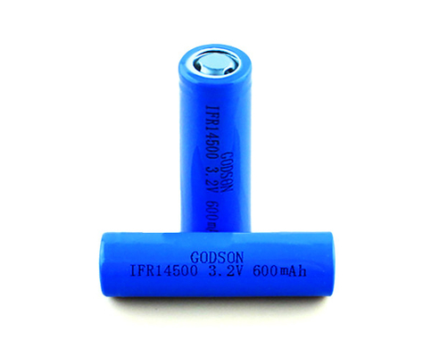 CC CV شحن بطارية LiFePO4 12V بطارية IFR14500 قابلة لإعادة الشحن 3.2 V 600mAh خلية واحدة
