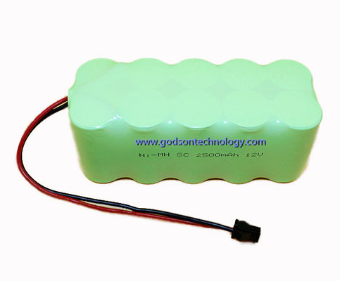 قابلة للشحن في حالات الطوارئ بطاريات ضوء الخروج NiMH بطارية 12V SC 2500mAh