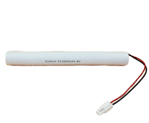 ضوء الطوارئ Ni Cd Battery SC2000mAh 6.0V Long Service Life Cell