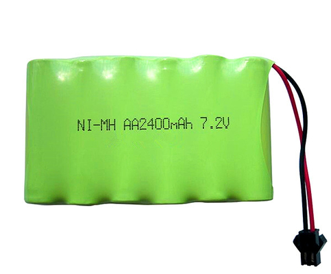 بطارية NiMh بقوة 7.2 فولت لمدة 4 أعوام AA 2400mAh لإضاءة الطوارئ