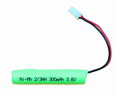 قابلة للشحن Ni Mh 3.6 V 300mah بطارية حزمة 2 3AA 300mAh نوع العصا