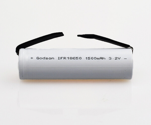 1500mAh 3.2 V بطارية ليثيوم فوسفات الحديد مصباح الطوارئ 18650 عصا واحدة