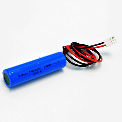 بطاريات مخرج النار الأسطوانية LiFePO4 IFR18650 1600mAh 3.2V