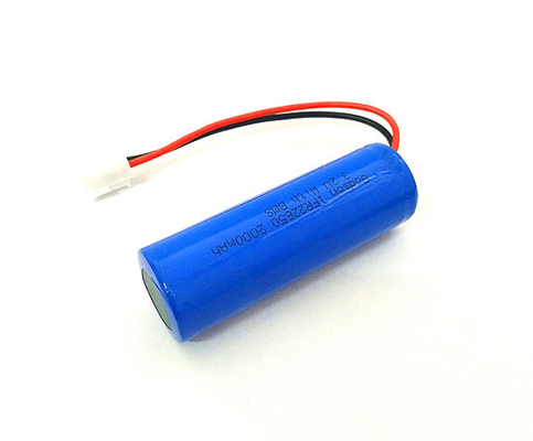 LiFePO4 بطارية تسجيل خروج الطوارئ قابلة لإعادة الشحن 3.2 فولت IFR22650 2000mAh بطاريات
