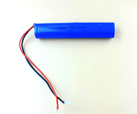 LiFePo4 Lithium IFR26650 Battery Pack 6.4 Volt 3000mAh لإضاءة الطوارئ